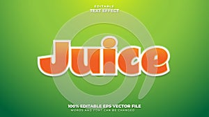 Juice Text Effect, Editable Text Effect