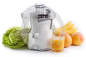 Juicer machine isolated on white background