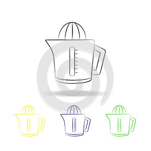 juicer multicolored icons. Element of electrical devices multicolored icons. Signs, symbols collection icon can be used for web, l