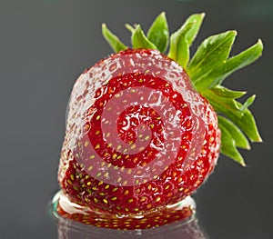 Juicy appetizing strawberry