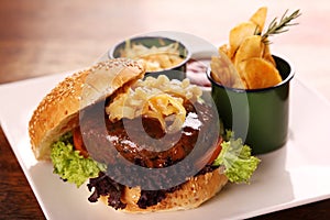 Juicy beef burger