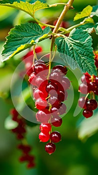 Juicy blackcurrant berries showcased in professional advertisinggraphy