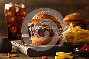 Juicy Blue Cheese Hamburger