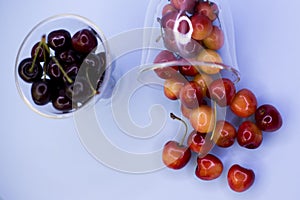 Juicy cherries in the studio