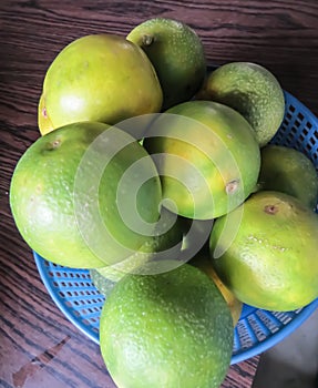 Juicy fruit in the table