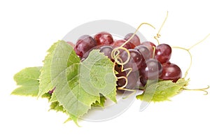 Juicy grape on a white.