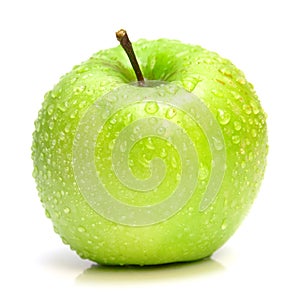 Juicy green apple