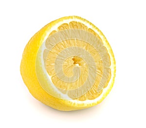 Juicy half of a lemon