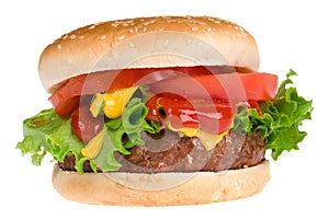 Juicy hamburger