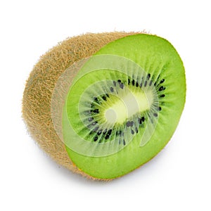 Juicy kiwi fruit isolated on white background