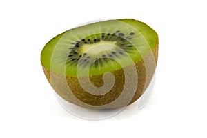 Juicy kiwi fruit isolated on white background.