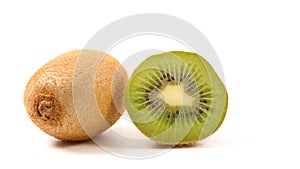 Juicy kiwi isolated on white