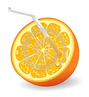 Juicy orange photo