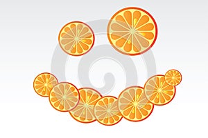 Juicy orange background