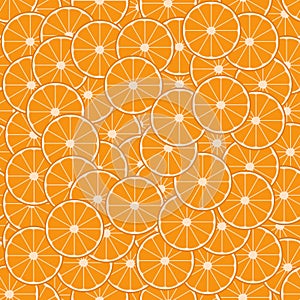 Juicy Orange Irregular Seamless Pattern.