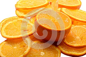 Juicy orange pouring jet of juice