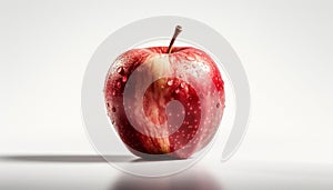 Juicy organic apple, a perfect snack for healthy lifestyles generated by AI