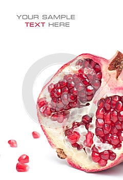 Juicy pomegranate photo