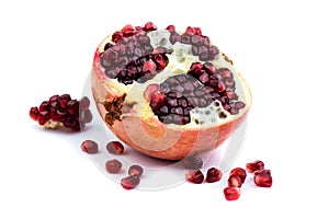 Juicy pomegranate fruit