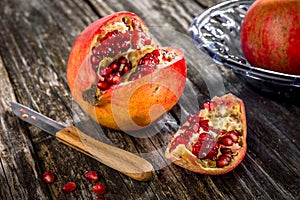 Juicy pomegranates