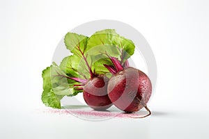 Juicy red borax isolated on a white background