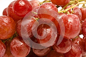 Juicy red grape background