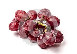 Juicy red grapes