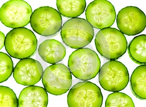 Juicy rings of a cucumber