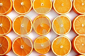juicy round orange slices