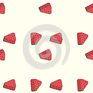 A juicy slice of watermelon