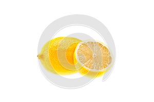 Juicy sliced lemons