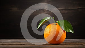 a Juicy Tangerine: Studio Lighting and Wood Background