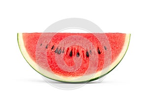 Juicy watermelon sliced with seeds