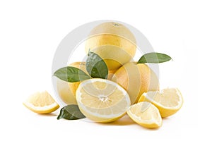 Juicy white grapefruits