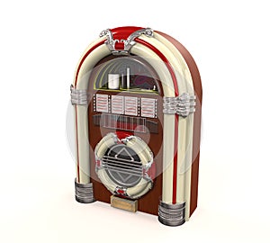 Juke Box Radio Isolated