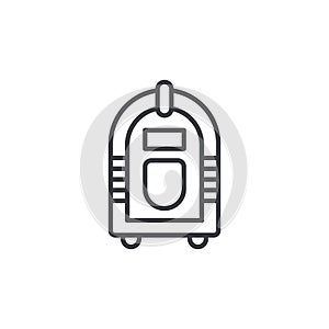 Jukebox icon vector set on white background