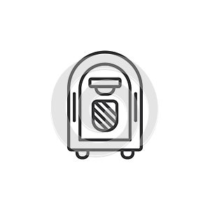 Jukebox icon vector set on white background