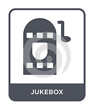 jukebox icon in trendy design style. jukebox icon isolated on white background. jukebox vector icon simple and modern flat symbol