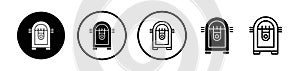 Jukebox icon vector set on white background