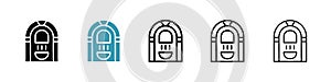 Jukebox icon vector set on white background