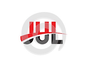 JUL Letter Initial Logo Design Vector Illustration