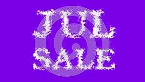 Jul Sale cloud text effect violet isolated background