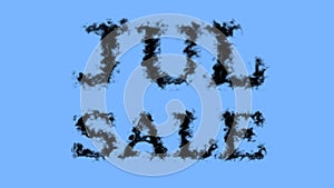 Jul Sale smoke text effect sky isolated background