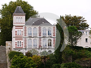 Jules Verne`s house museum on the banks of the Loire photo