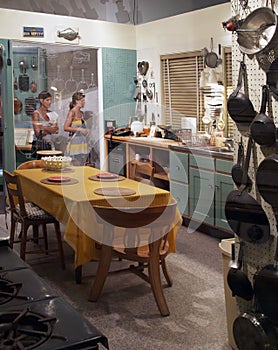 Julia Child Kitchen in Smithsonian Behind Plexiglas