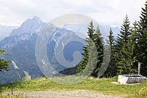 Julian Alps seen from Pec Mountain, Austria