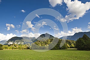 The Julian Alps in Slovenia - wiev from Bovec