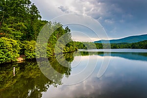 Julian Price Lake, along the Blue Ridge Parkway in North Carolina.