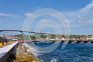 Juliana Queen Bridge in the city of Willemstad