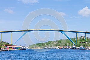 Juliana Queen Bridge in the city of Willemstad